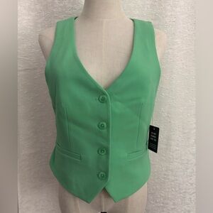 Express Vibrant Green Vest NWT